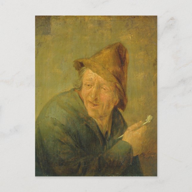 Carte Postale Le fumeur, 1640 (Devant)