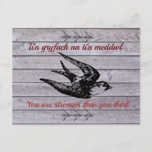 Carte Postale Le gallois dit son encouragement