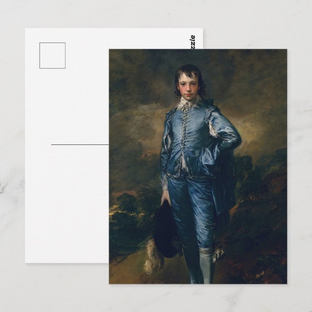 Carte Postale Le garçon bleu (Devant / Derrière)