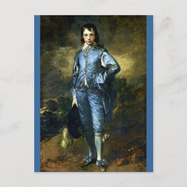 Carte Postale Le garçon bleu par Thomas Gainsborough (Devant)