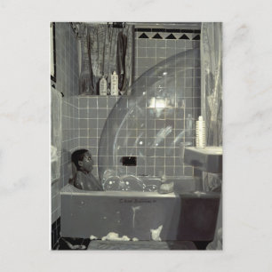 Carte Postale Le garçon et la bulle 1990