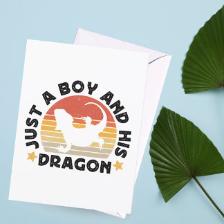 Carte Postale Le Garçon Et Sa Citation D'Amoureux Du Reptile Dra
