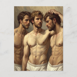 Carte Postale Le Garde Contemplatif : Une étude de figure poilue