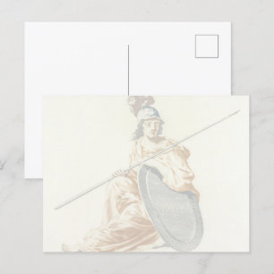 Carte Postale Le Gardien de la Sagesse, Minerva par Johan Teyler