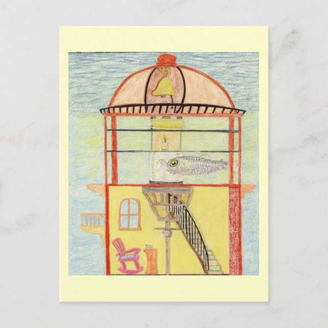 Carte Postale Le gardien de phare (Devant)