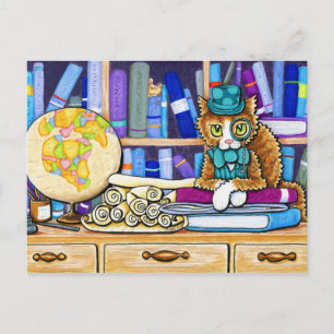 Carte Postale Le gardien du livre