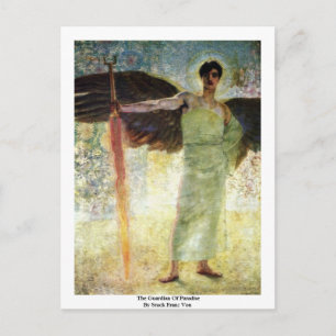 Carte Postale Le Gardien Du Paradis Par Stuck Franz Von