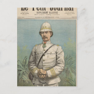 Carte Postale Le général Alfred Amedee Dodds au Dahomey
