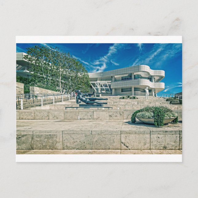 Carte Postale Le Getty Centre Arrival Plaza (Devant)