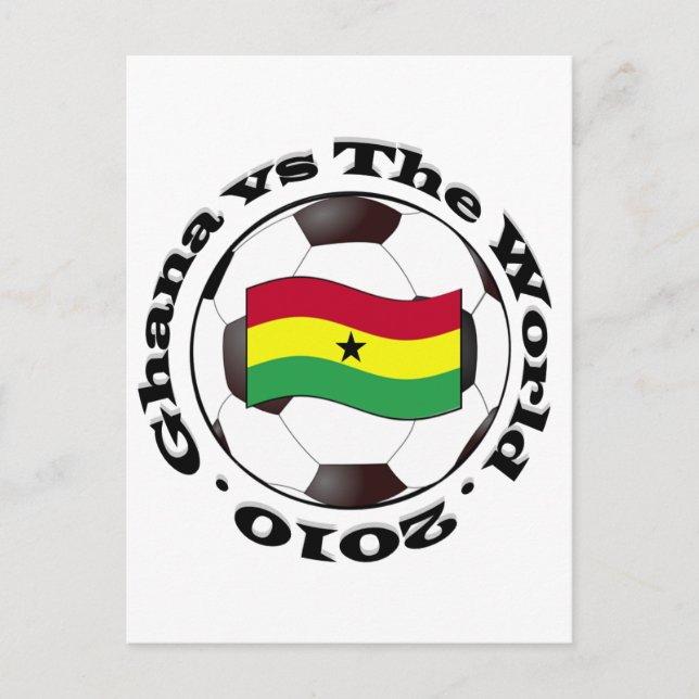 Carte Postale Le Ghana contre le monde (Devant)