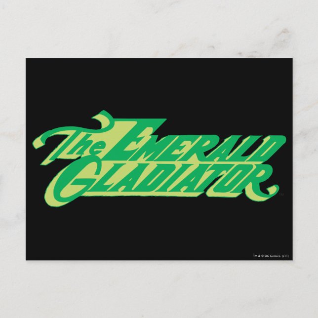 Carte Postale Le gladiateur d'émeraude (Devant)
