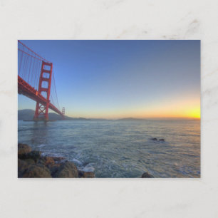 Carte Postale Le Golden Gate Bridge au lever du soleil depuis Fo