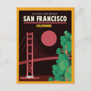 Carte Postale Le Golden Gate Bridge de nuit