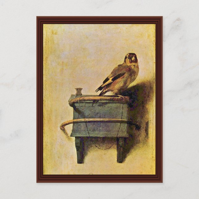 Carte Postale Le Goldfinch, Puttertje Par Carel Fabritius (Devant)