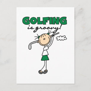 Carte Postale Le golf est des T-shirts et des cadeaux Groovy