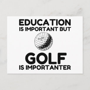 CARTE POSTALE LE GOLF EST PLUS IMPORTANT