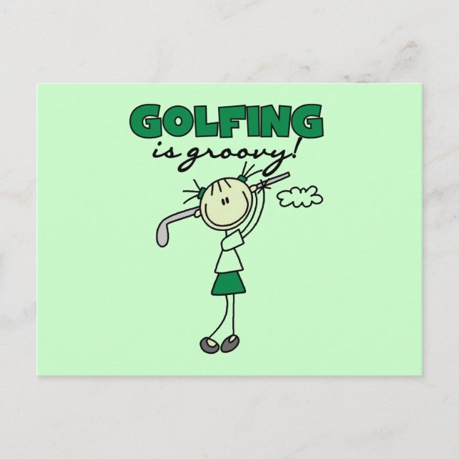Carte Postale Le golf est super (Devant)