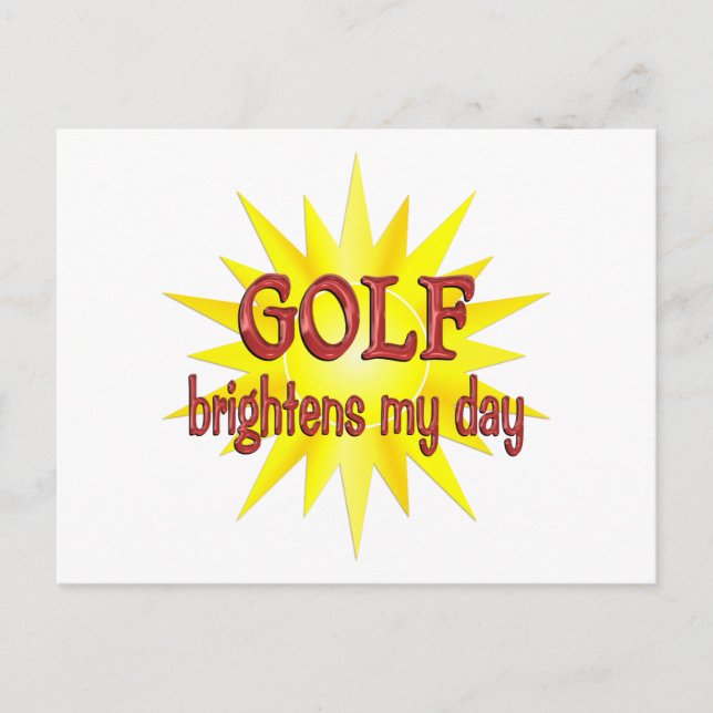 Carte Postale Le Golf illumine ma journée (Devant)