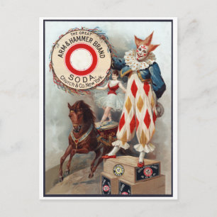 Carte Postale Le grand Arm & Hammer marque soda, c. 1900