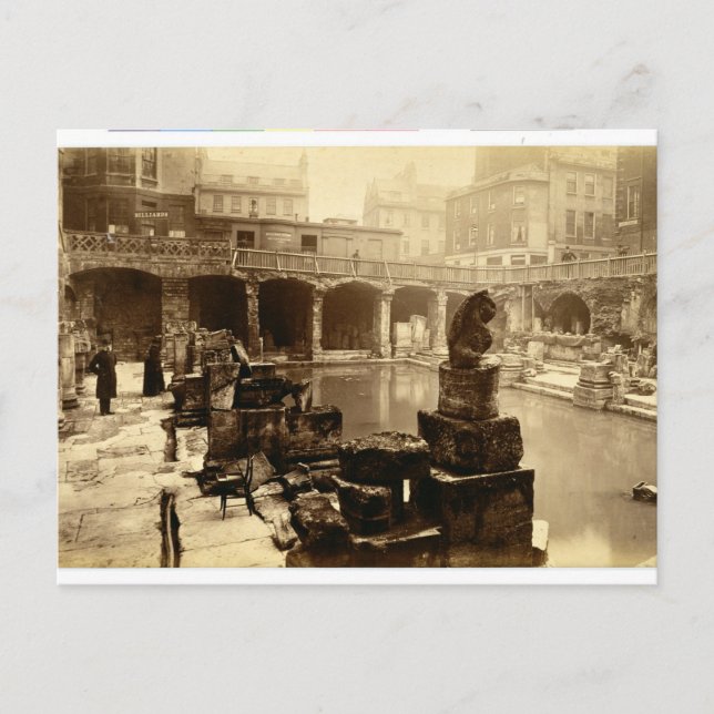 Carte Postale Le Grand Bain Romain, Bain (photo b/w) (Devant)