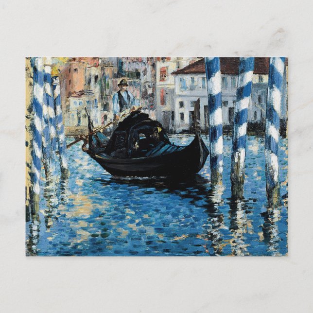 Carte Postale Le Grand Canal à Venise - Edouard Manet (Devant)
