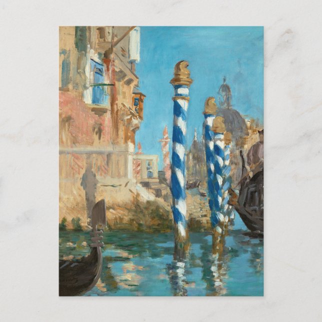 Carte Postale Le Grand Canal à Venise | Édouard Manet (Devant)