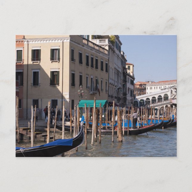 Carte Postale Le Grand Canal à Venise Italie (Devant)