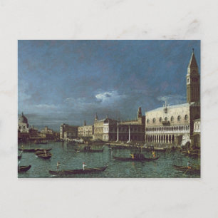Carte Postale Le Grand Canal avec l'église de Père Noël Maria