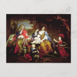 Carte Postale Le Grand Dauphin avec sa femme