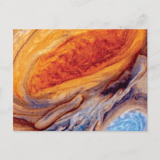 Carte Postale Le grand endroit rouge de Jupiter - NASA Voyager P (Devant)