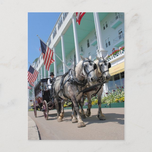 Carte Postale Le Grand Hôtel - Île Mackinac, Michigan (Devant)