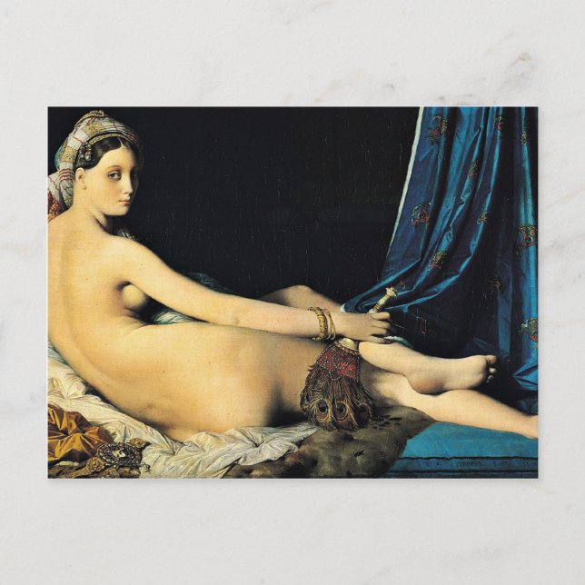 Carte Postale Le Grand Odalisque, Français La Grande Odalisque (Devant)