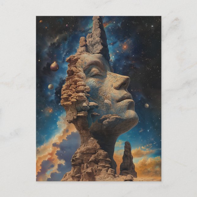 Carte Postale Le Grand Penseur De L'Art De L'Imaginaire Univers (Devant)