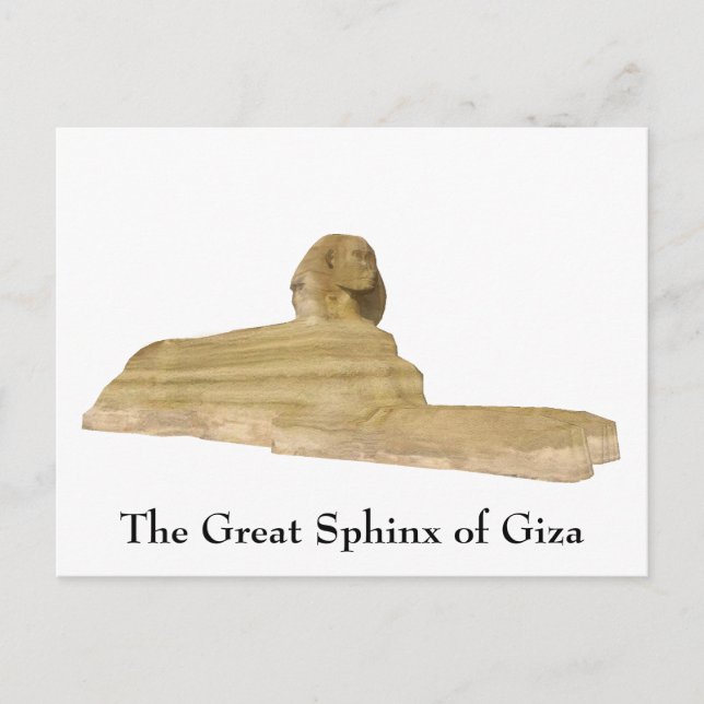 Carte postale : Le grand sphinx de Gizeh (Devant)
