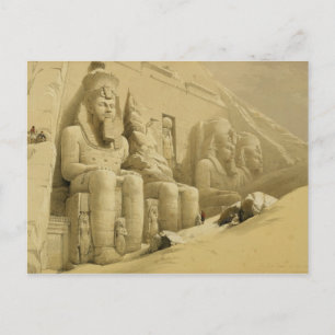 Carte Postale Le Grand Temple d'Abu Simbel, Nubie, de "Egypt