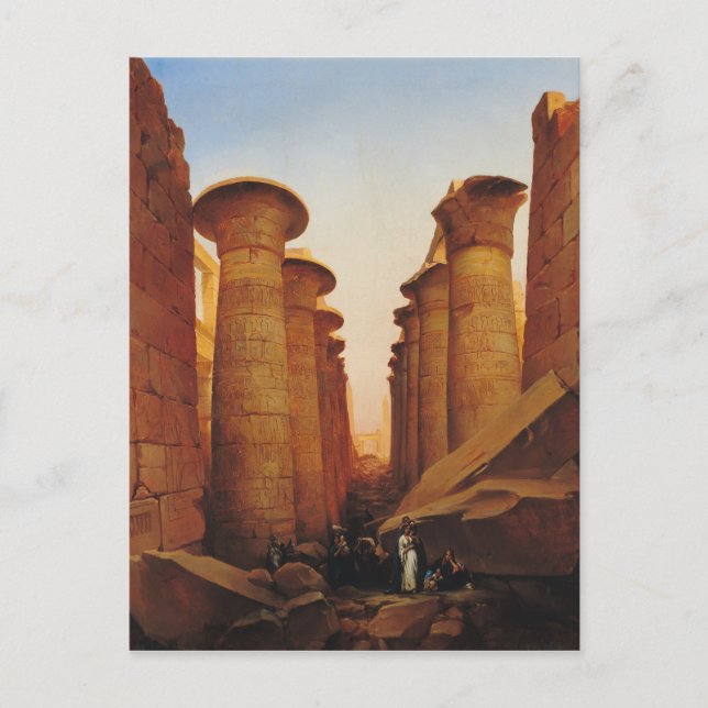 Carte Postale Le grand temple d'Amun à Karnak (Devant)