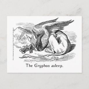 Carte Postale Le Griffin Dort. Alice au pays des merveilles