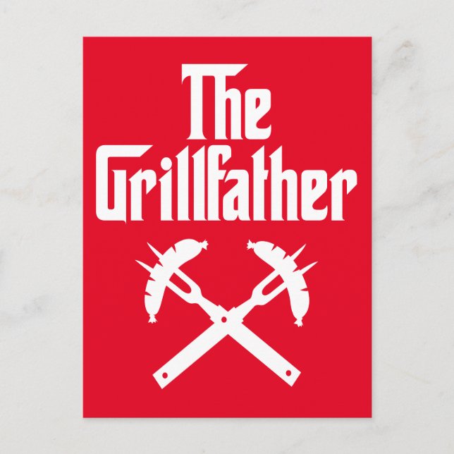 Carte Postale Le Grillfather Aux Chiens Chauds (Devant)