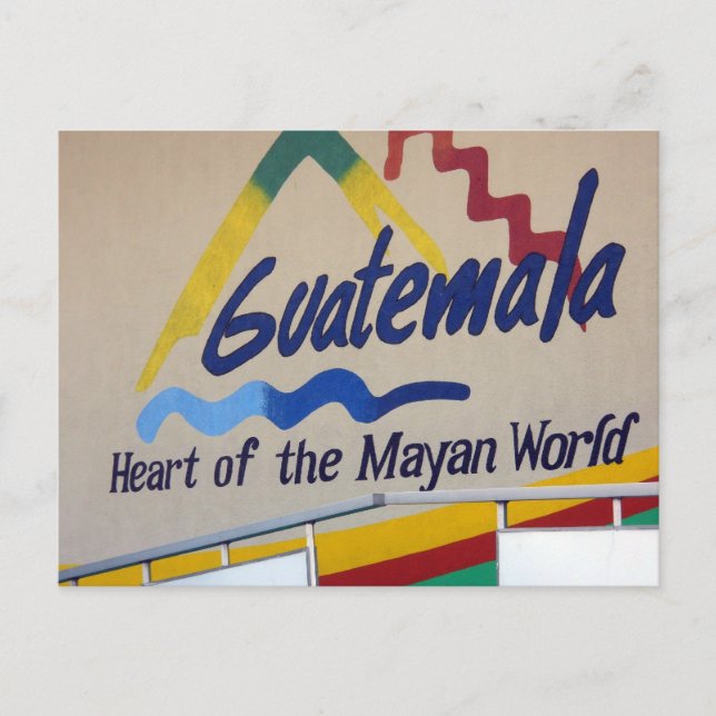 Carte Postale Le Guatemala, coeur du monde maya (Devant)
