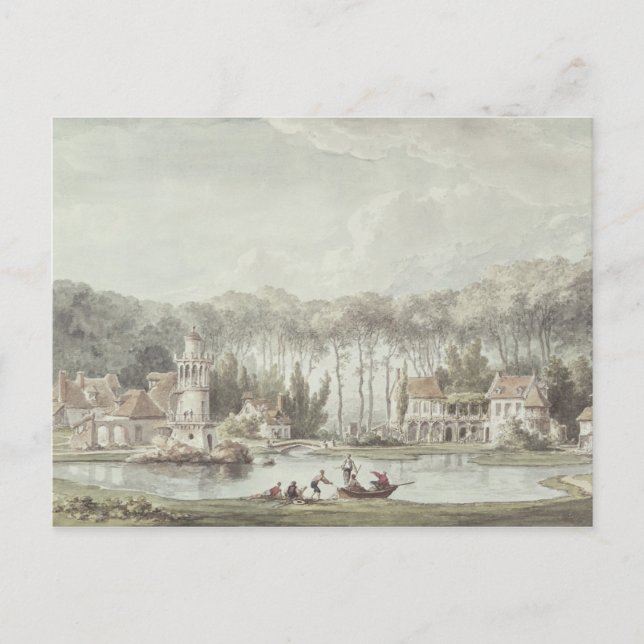 Carte Postale Le Hameau, Petit Trianon, 1786 (Devant)