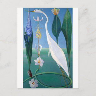 Carte Postale Le Héron Blanc par Joseph Stella