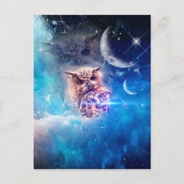 Carte Postale Le hibou (Devant)
