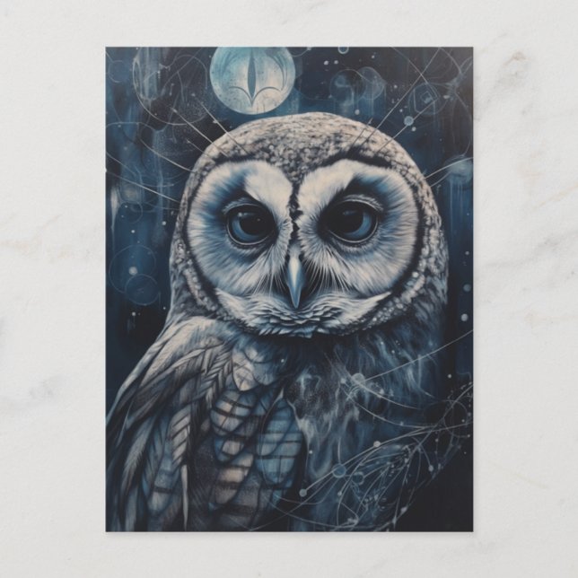 Carte Postale Le hibou (Devant)
