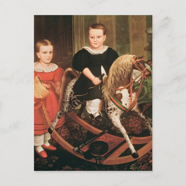 Carte Postale Le Hobby Horse, vers 1840 (Devant)
