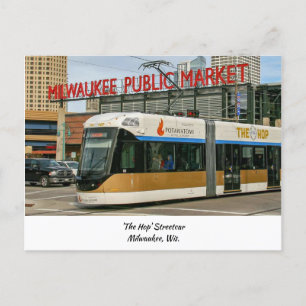 Carte Postale Le Hop Streetcar - Milwaukee, Wisconsin