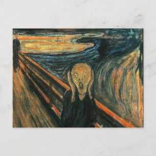 Carte Postale Le hurlement Munch Art Moderne Abstrait