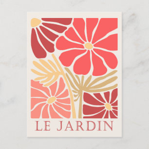 Carte Postale Le Jardin Boho Fleurs