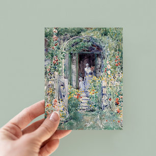 Carte Postale Le jardin dans sa gloire Childe Hassam