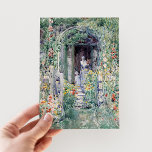 Carte Postale Le jardin dans sa gloire | Childe Hassam<br><div class="desc">Le jardin dans sa gloire (1892) | Oeuvre originale du peintre impressionniste américain Childe Hassam (1859-1935). La pièce représente des figures abstraites dans un beau jardin verdoyant fleuri. Utilisez les outils de conception pour ajouter du texte personnalisé ou personnaliser l'image.</div>