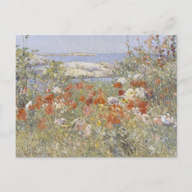Carte Postale Le jardin de Celia Thaxter par Frederick Childe Ha (Devant)